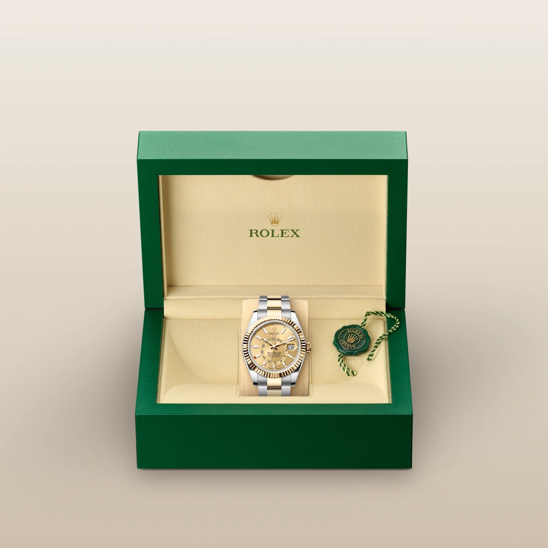 ROLEX OYSTER　空箱 Rolex Sky-Dweller Oyster, 42 mm, Oystersteel and yellow gold