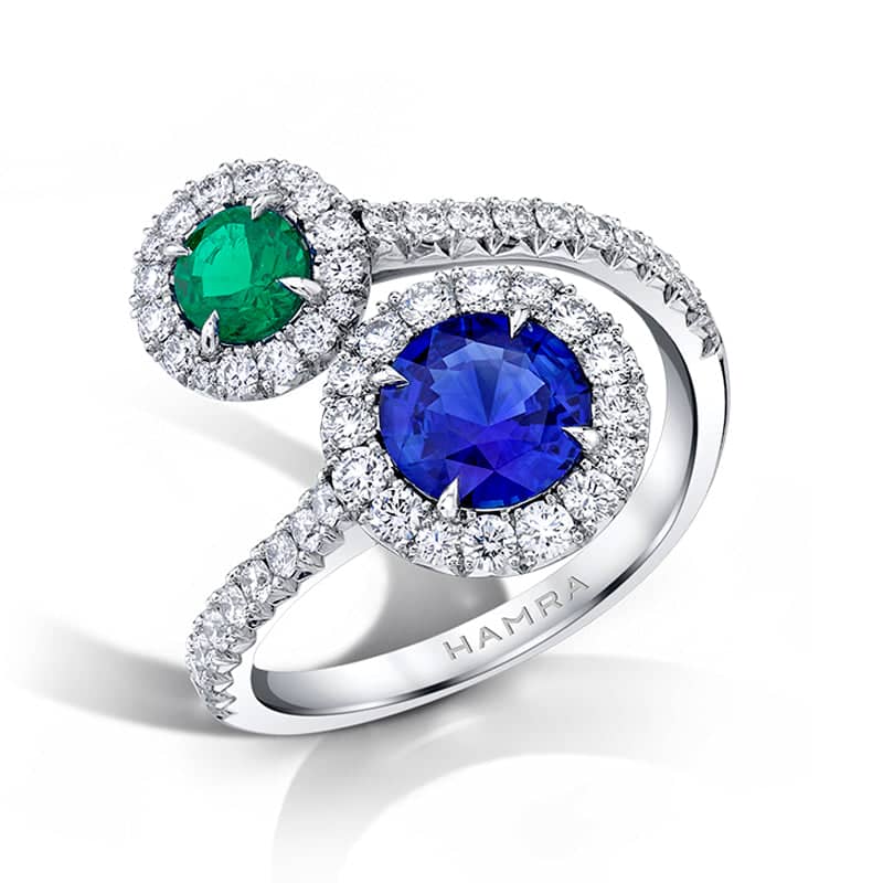 Sapphire & Emerald Ring