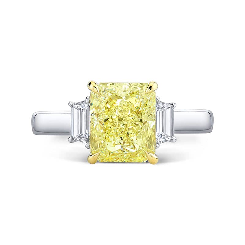 Radiant Yellow Diamond Ring – Hamra Jewelers - Main Image