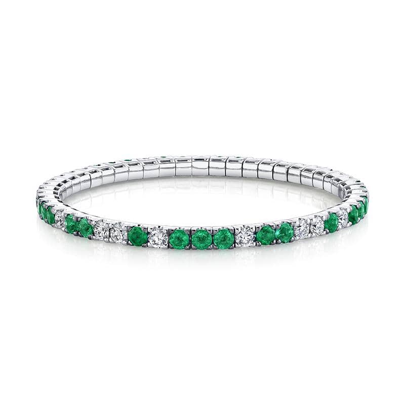 Diamond and emerald bangles Clearance