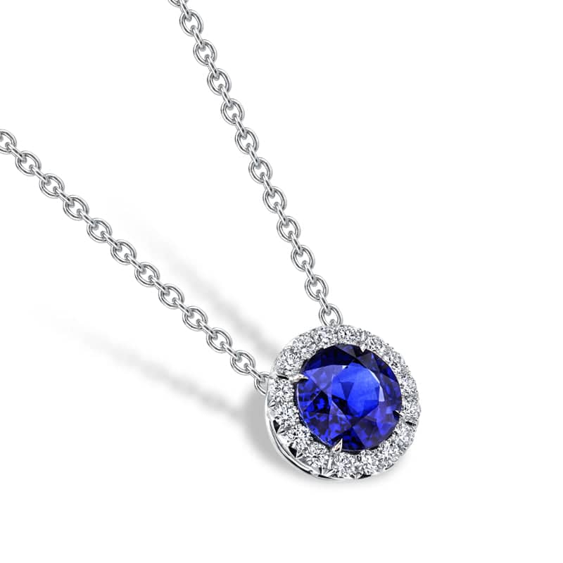 5 Carat Sapphire Pendant – Hamra Jewelers
