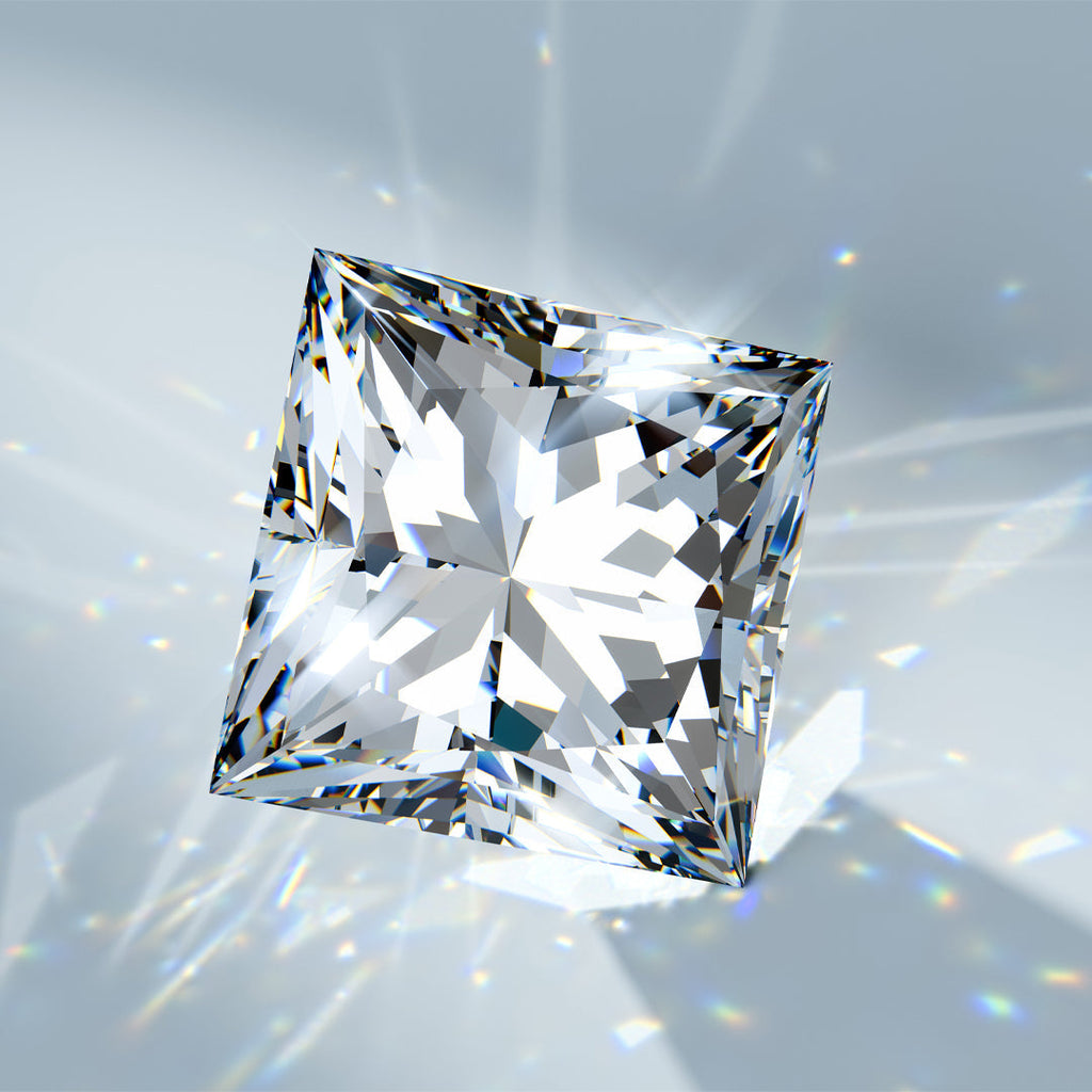 Loose princess cut diamond