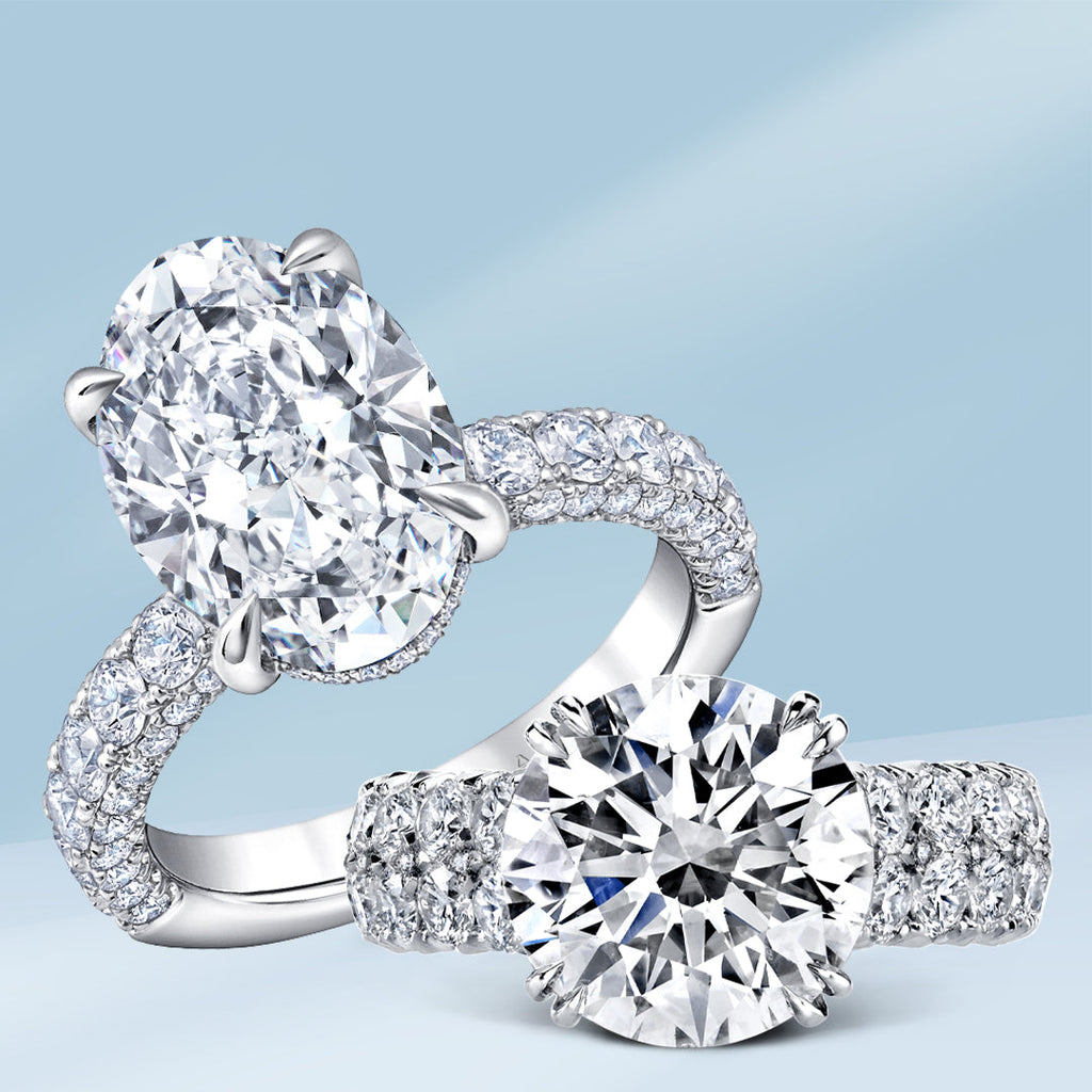 Two diamond engagement rings