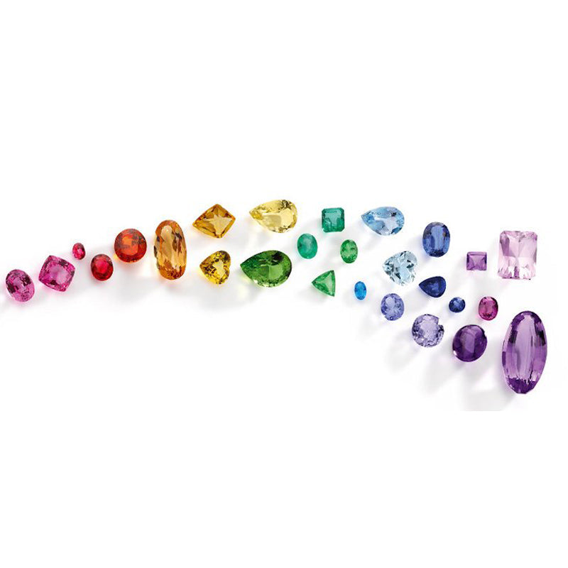 multicolored gemstones