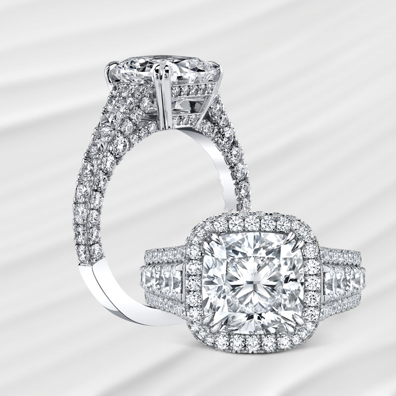 Upgrade your cubic zirconia center stone to a diamond