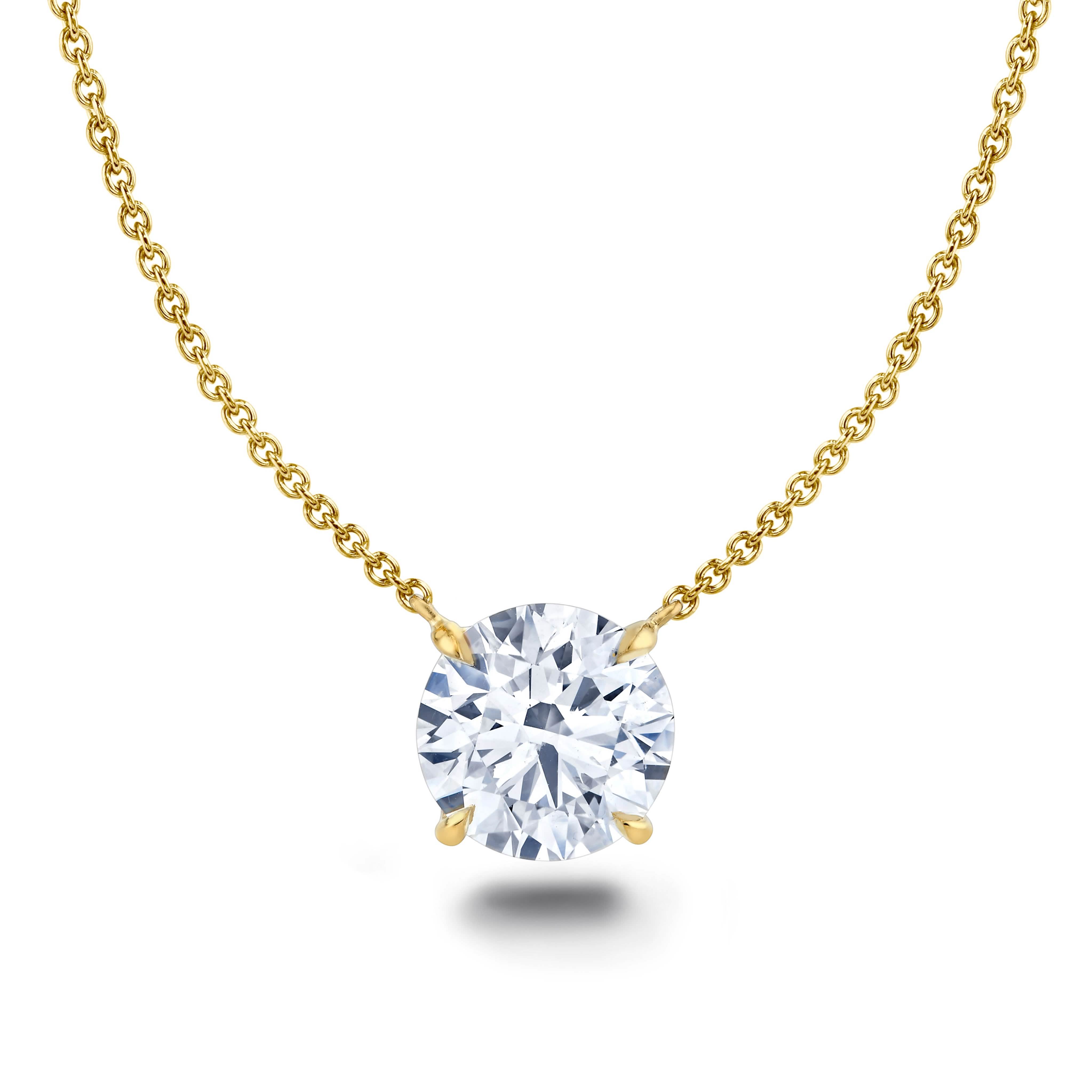 Diamond Solitaire Necklace