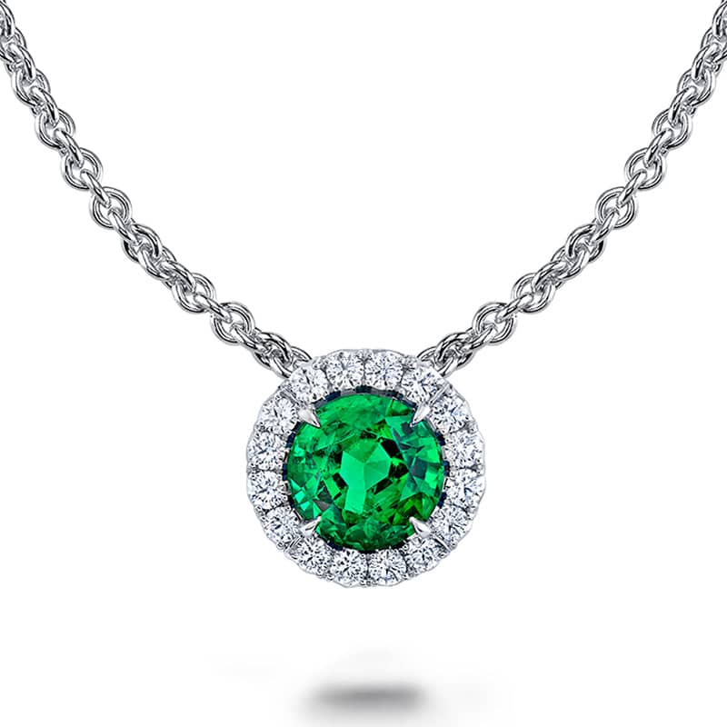 Emerald & Diamond Necklace