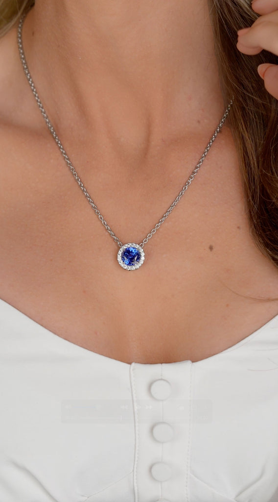 5 Carat Sapphire Pendant – Hamra Jewelers
