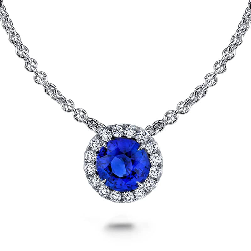 Sapphire & Diamond Necklace