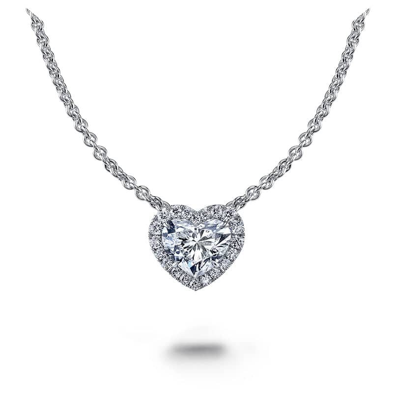 Heart Shaped Diamond Necklace