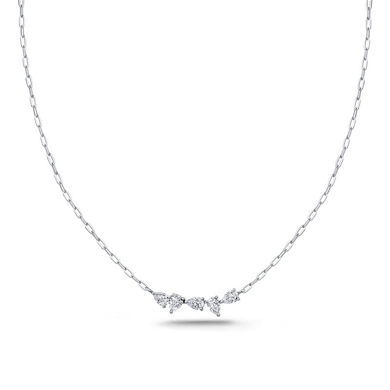 Pear Shaped Diamond Necklace