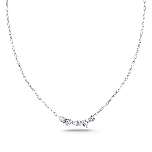 Pear Shaped Diamond Necklace