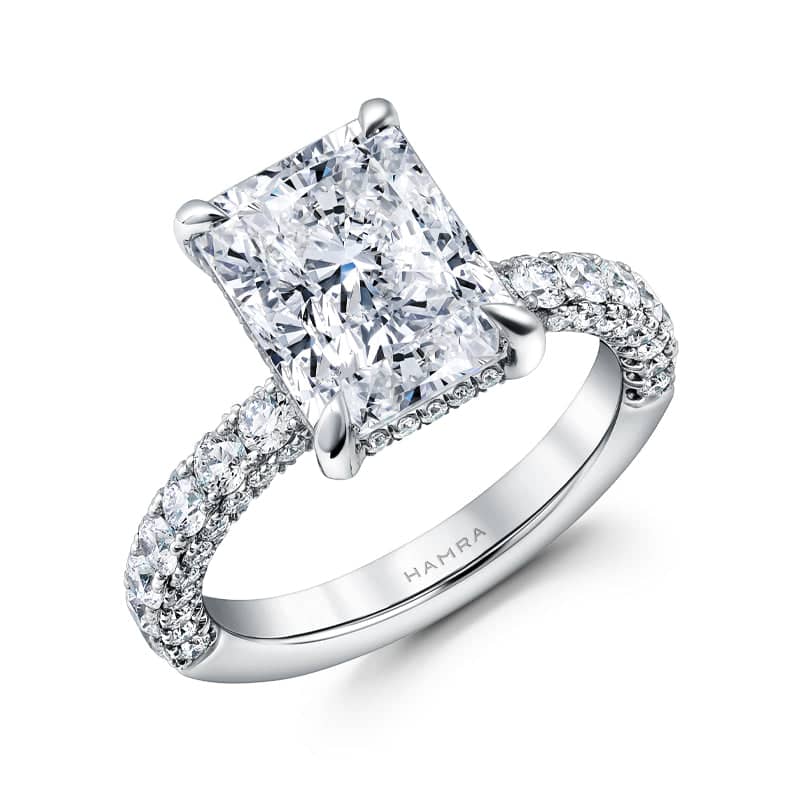 Radiant Cut Diamond Ring – Hamra Jewelers - Main Image
