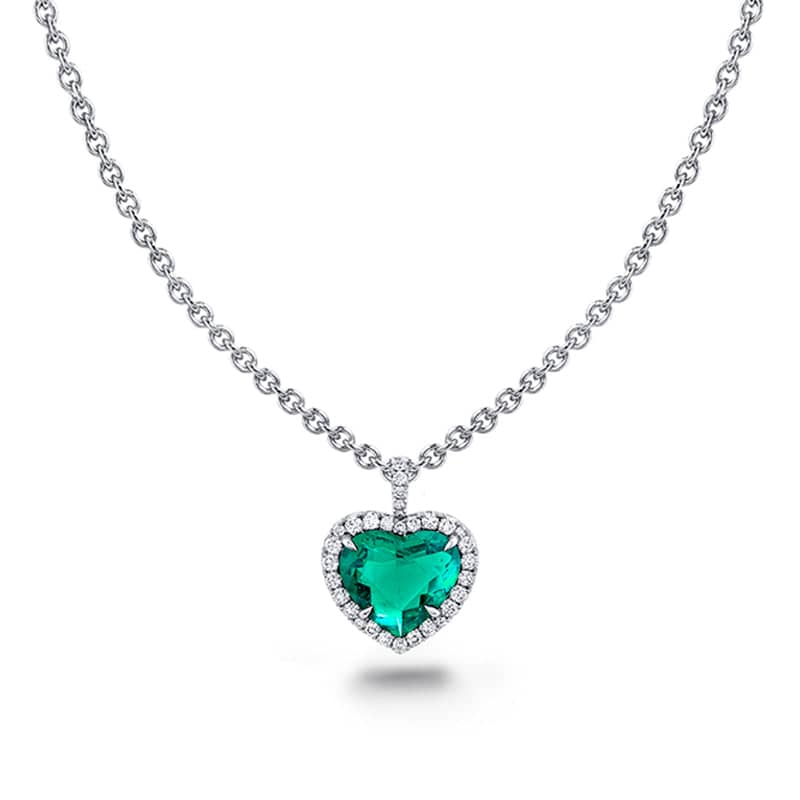 Enchanting Gold-Plated Emerald American Diamond Necklace Set Buy Online