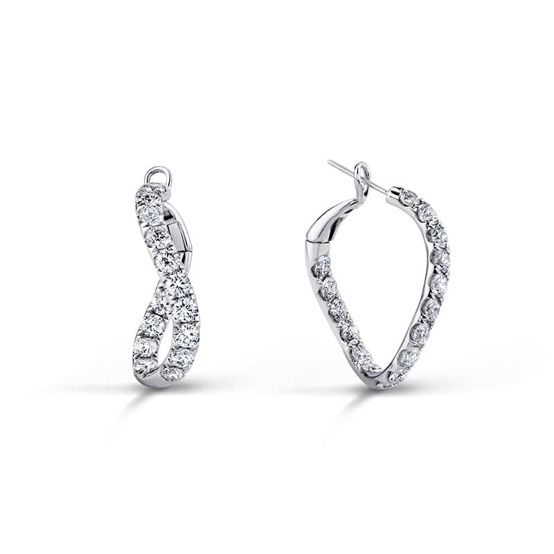 Diamond Hoop Earrings