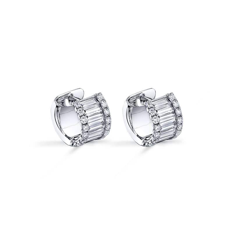 Diamond Hoop Earrings