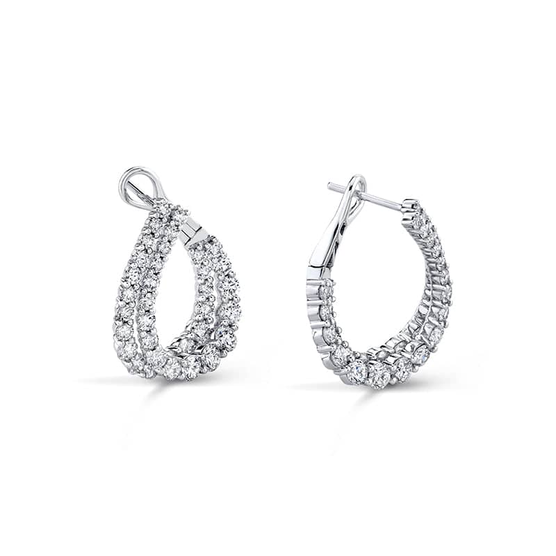 Diamond Hoop Earrings