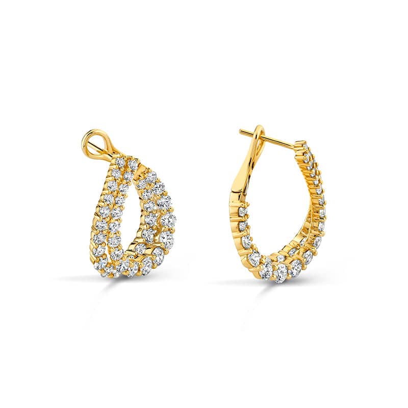 Diamond Hoop Earrings