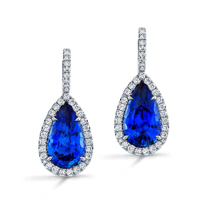 Sapphire & Diamond Earrings