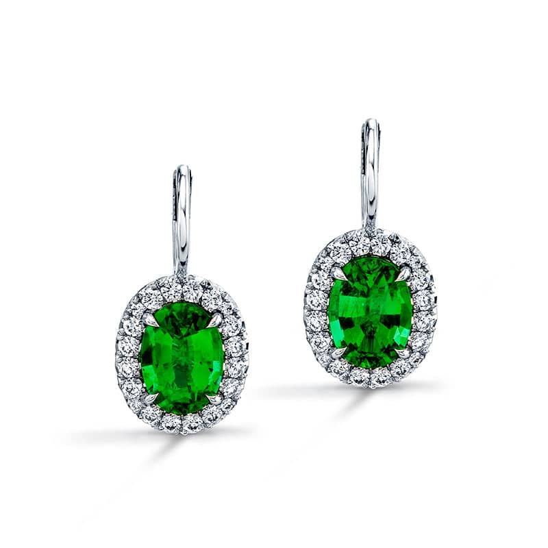 Emerald & Diamond Earrings