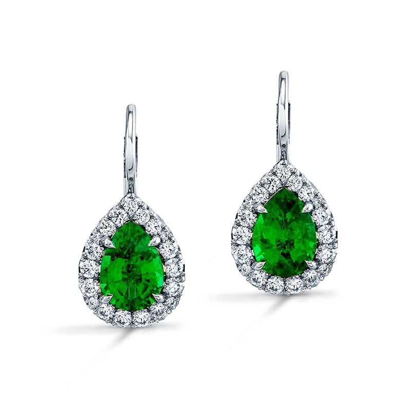 Emerald & Diamond Earrings