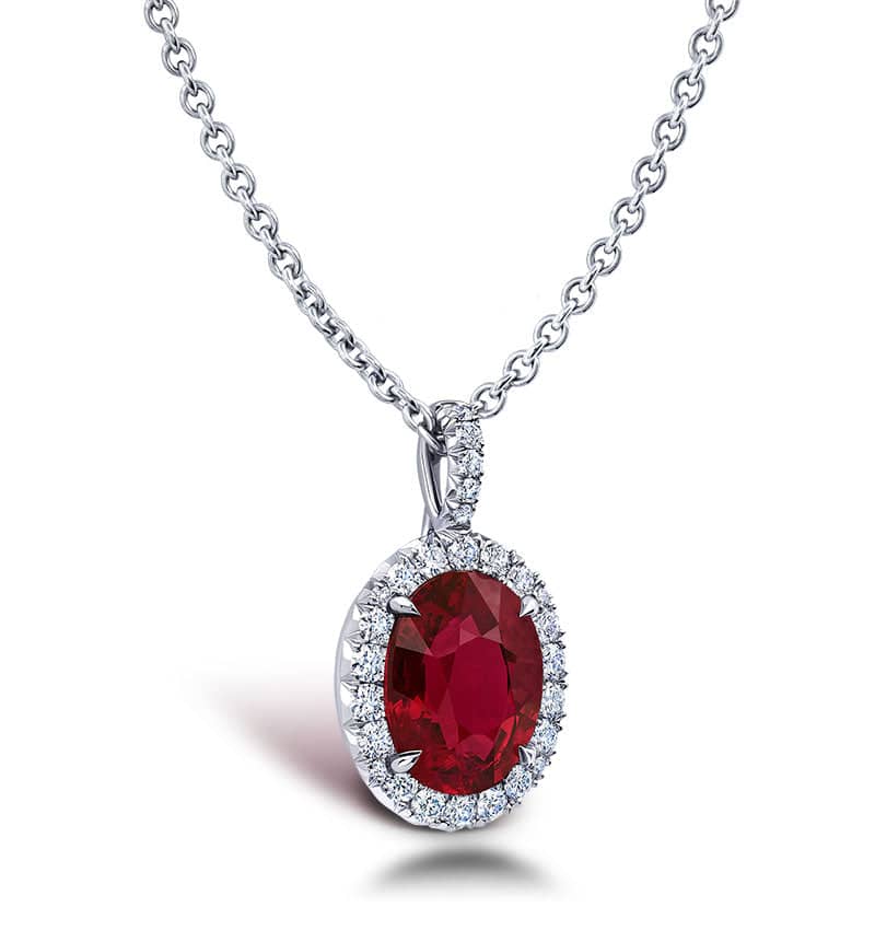 Ruby & Diamond Necklace