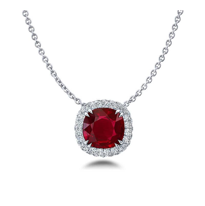 Ruby & Diamond Necklace