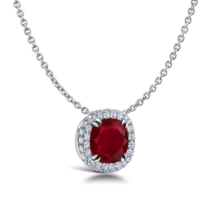 Ruby & Diamond Necklace