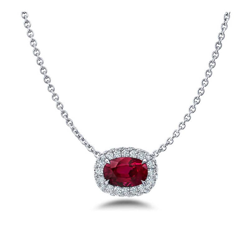 Ruby & Diamond Necklace