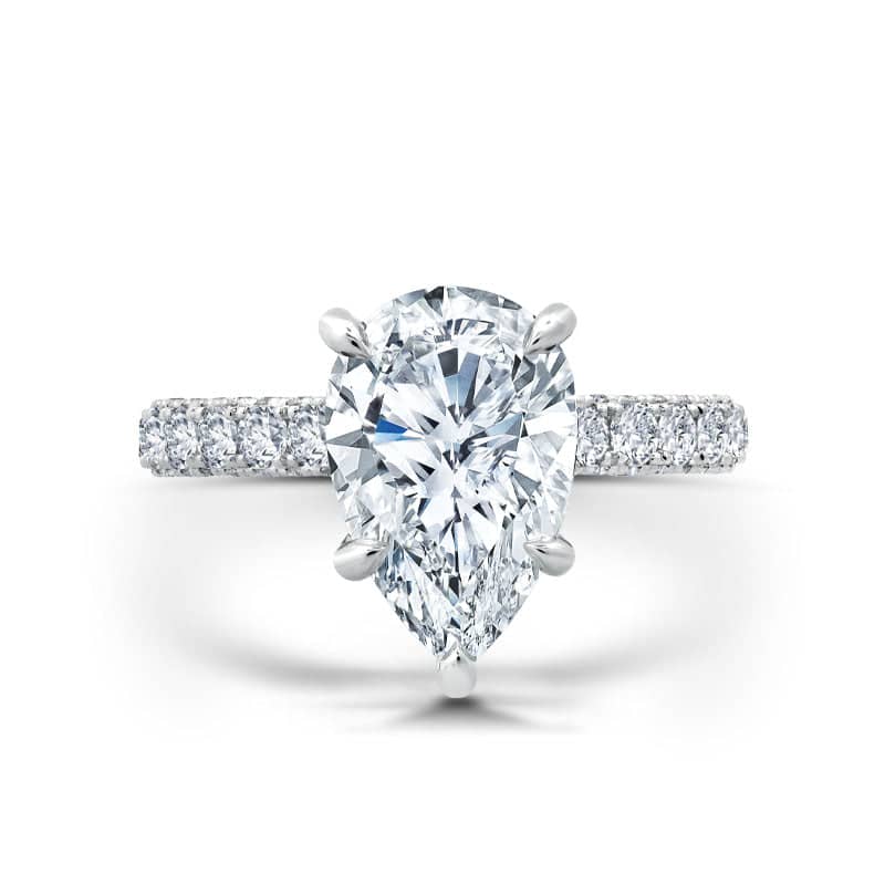 Pear Shaped Diamond Ring