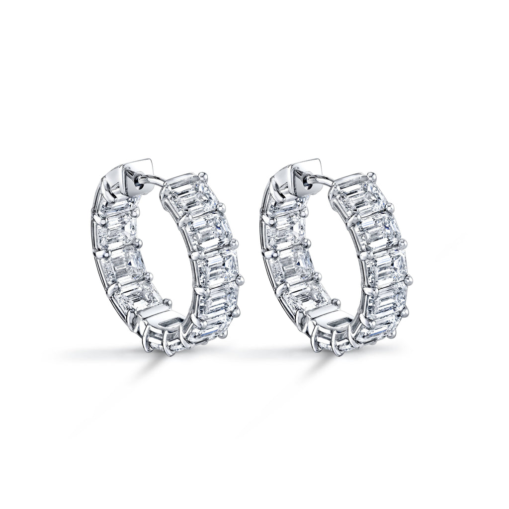 Diamond Hoop Earrings