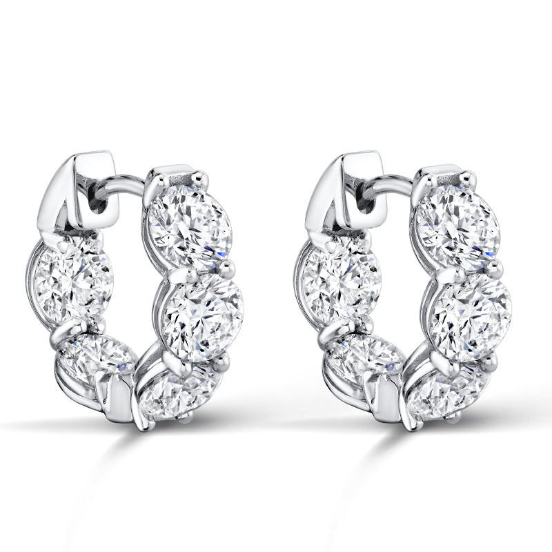 Diamond Hoop Earrings