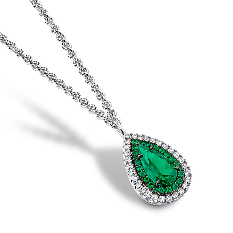 Emerald & Diamond Necklace