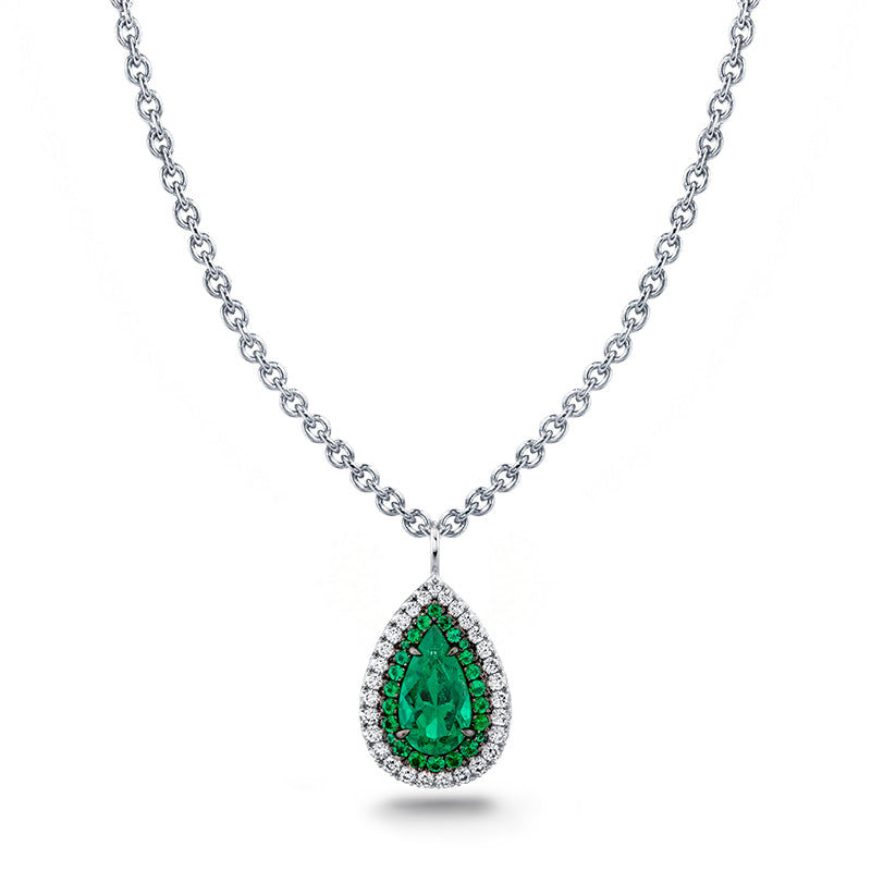 Emerald & Diamond Necklace