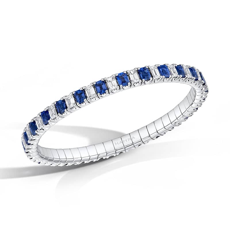 Sapphire & Diamond Eternity Bracelet