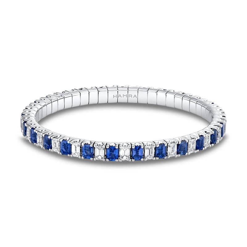 Sapphire & Diamond Eternity Bracelet