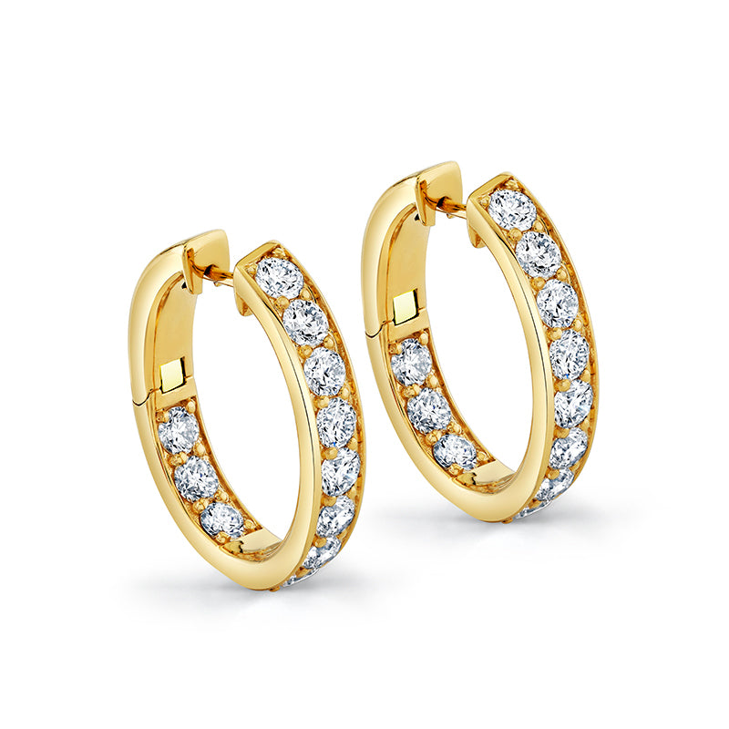 Diamond Hoop Earrings