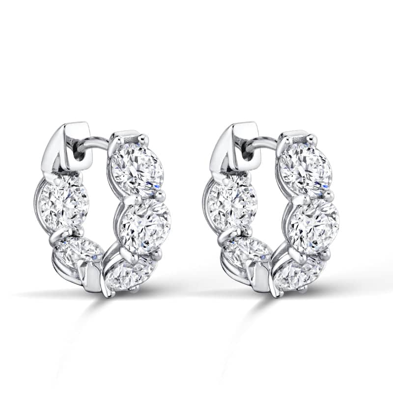 Diamond Hoop Earrings