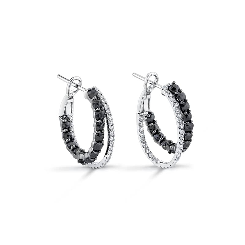 Diamond Hoop Earrings