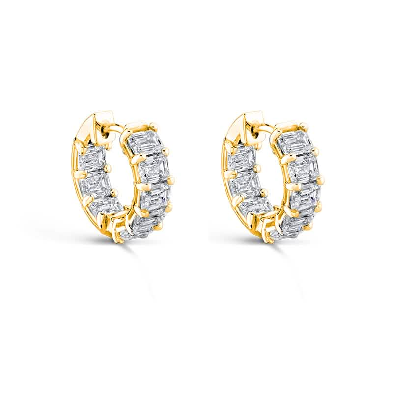 Diamond Hoop Earrings