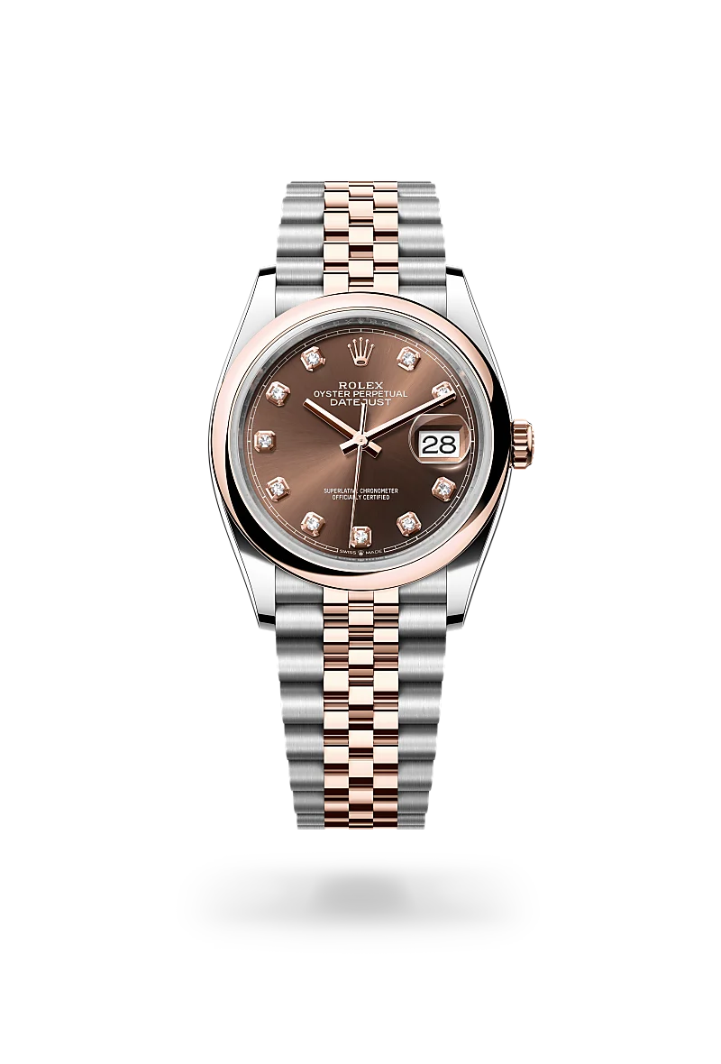 Rolex Datejust 36 in Oyster, 36 mm, Oystersteel and Everose gold