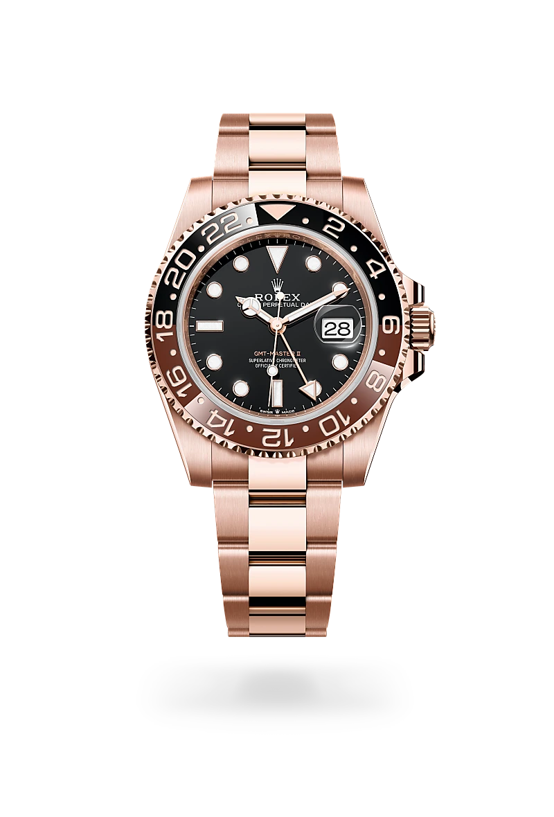 Rolex GMT-Master II in Oyster, 40 mm, Everose gold