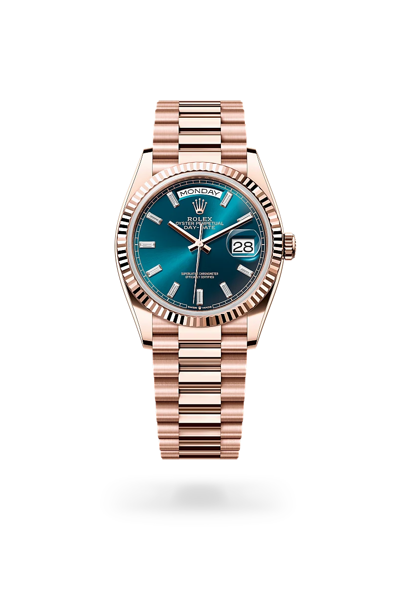 Rolex Day-Date 36 in Oyster, 36 mm, Everose gold