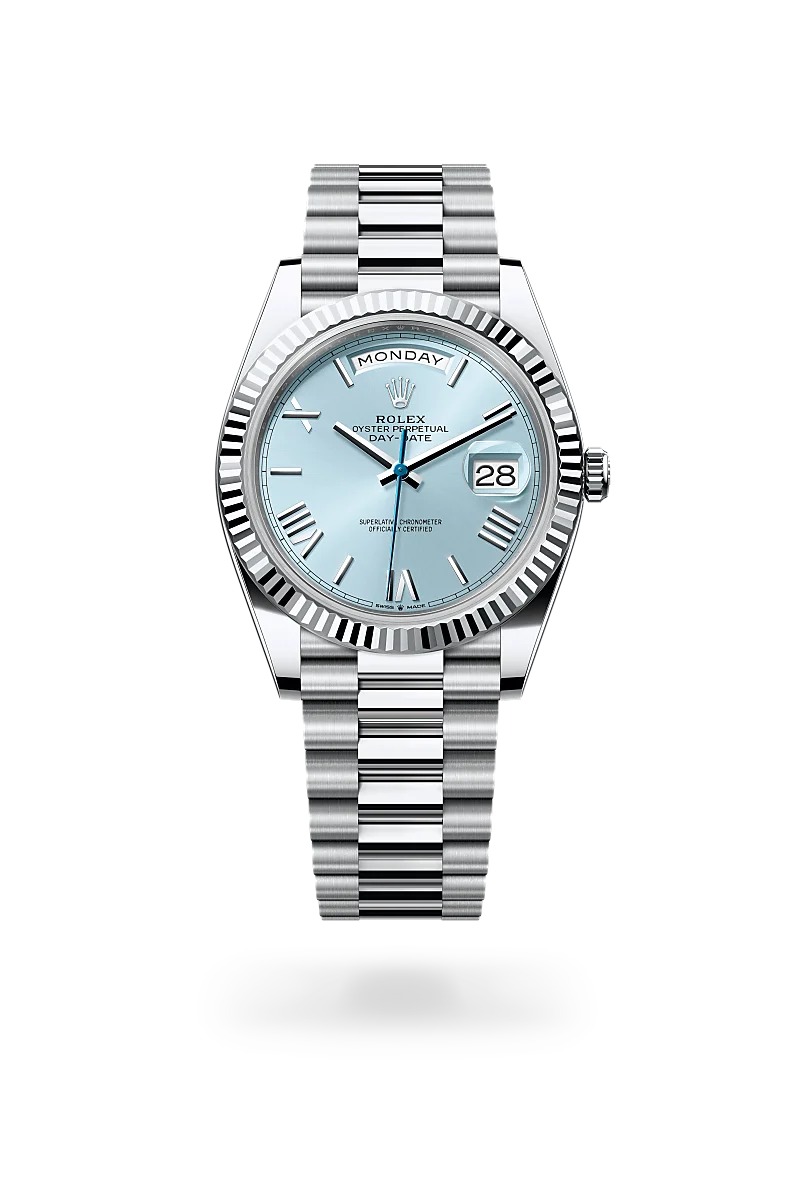 Rolex Day-Date 40 in Oyster, 40 mm, platinum