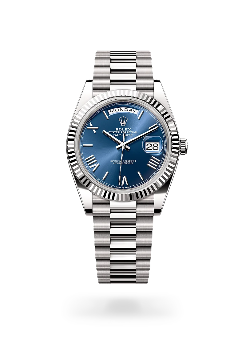Rolex Day-Date 40 in Oyster, 40 mm, white gold