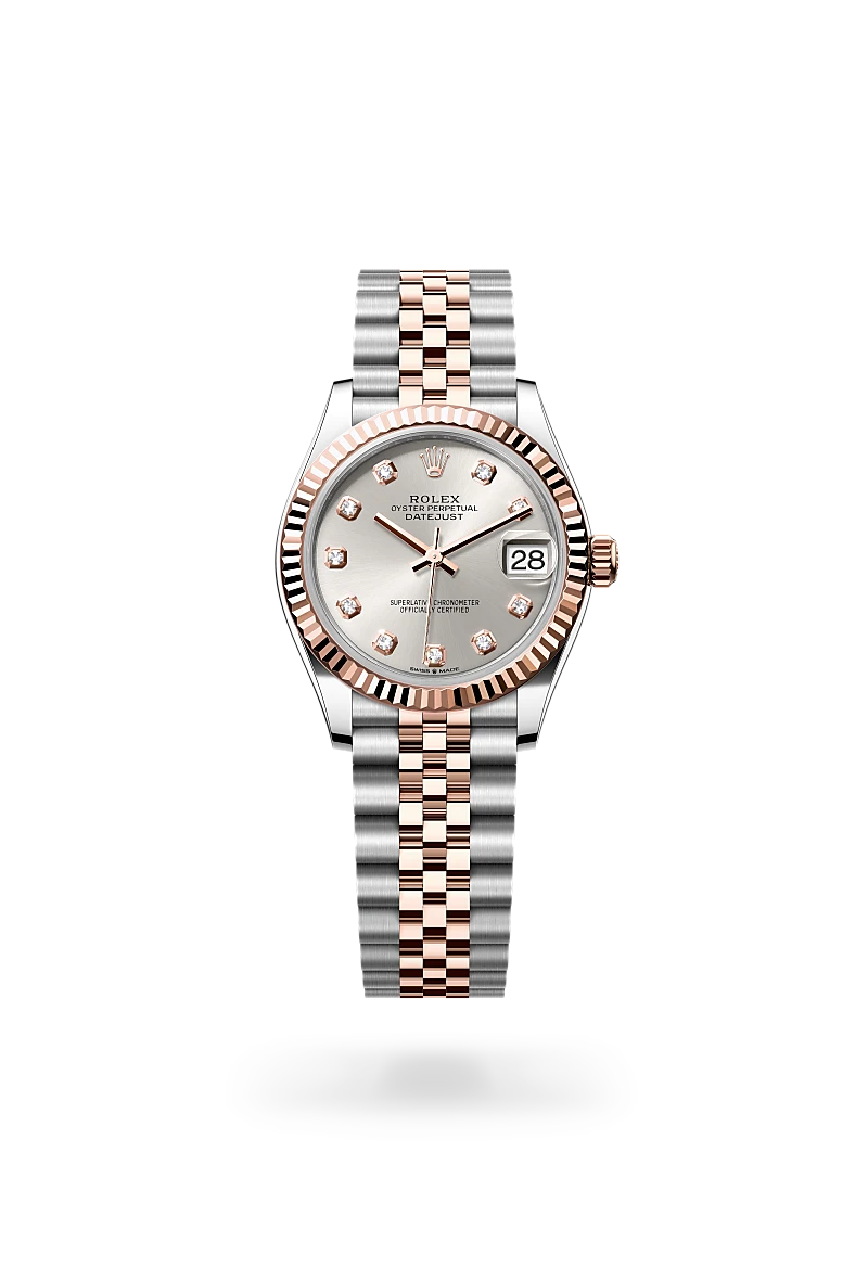 Rolex Datejust 31 in Oyster, 31 mm, Oystersteel and Everose gold