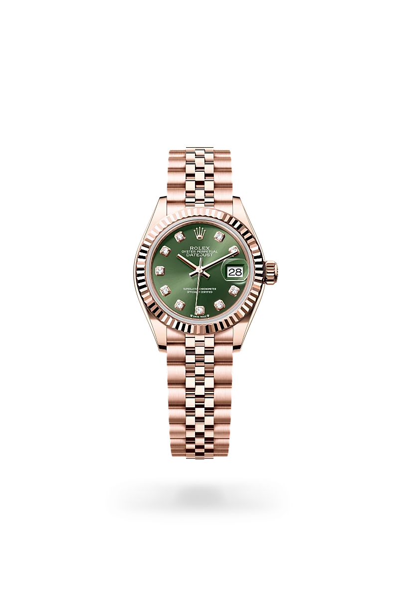 Rolex Lady-Datejust in Oyster, 28 mm, Everose gold