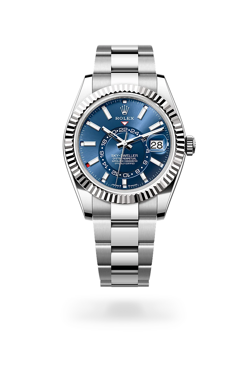 Rolex Sky-Dweller in Oyster, 42 mm, Oystersteel and white gold