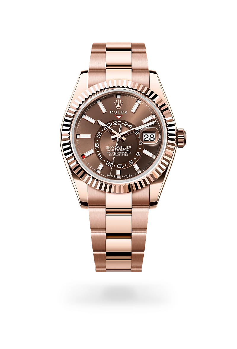 Rolex Sky-Dweller in Oyster, 42 mm, Everose gold
