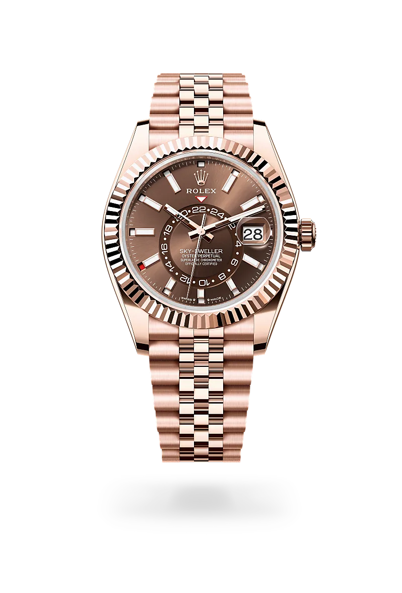 Rolex Sky-Dweller in Oyster, 42 mm, Everose gold